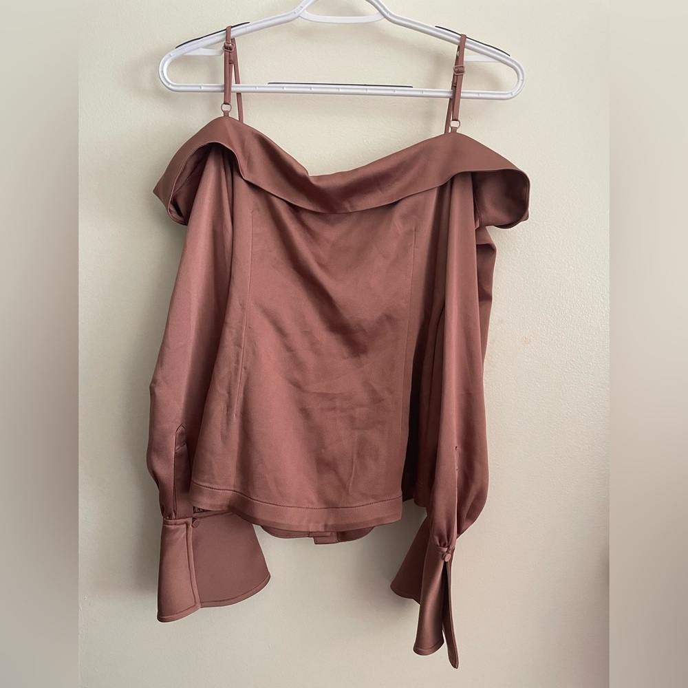 NWOT JONATHAN SIMKHAI Off Shoulder Top Size 4 - Picture 7 of 8